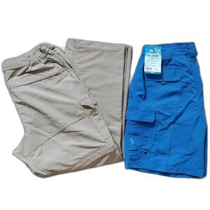 Reel Legends Fishing Apparel Set of 2 Cargo Shorts/Pants Size Small